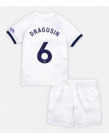 Tottenham Hotspur Radu Dragusin #6 Domácí dres pro děti 2023-24 Krátký Rukáv (+ trenýrky)